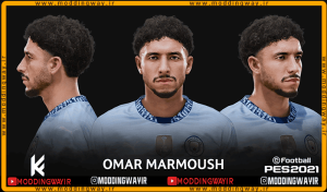 فیس Omar Marmoush برای PES 2021 - آپدیت 19 فروردین 1404