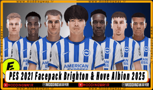 فیس پک Brighton & Hove Albion 2025 برای PES 2021