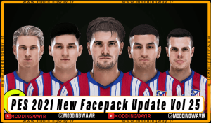 فیس پک Update Vol 25 برای PES 2021