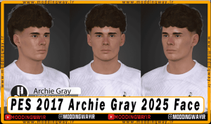 فیس Archie Gray برای PES 2017 - آپدیت 31 اردیبهشت 1404