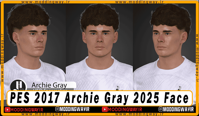 فیس Archie Gray برای PES 2017 - آپدیت 31 اردیبهشت 1404