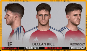 فیس Declan Rice برای PES 2017 - آپدیت 9 خرداد 1404