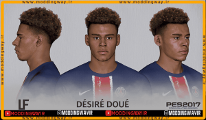 فیس Desire Doue برای PES 2017 - آپدیت 30 اردیبهشت 1404