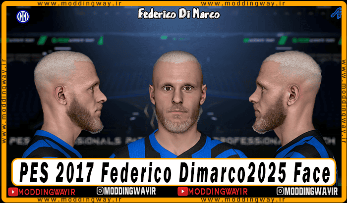 فیس Federico Dimarco برای PES 2017 - آپدیت 29 اردیبهشت 1404