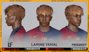 فیس Lamine Yamal برای PES 2017 - آپدیت 9 خرداد 1404