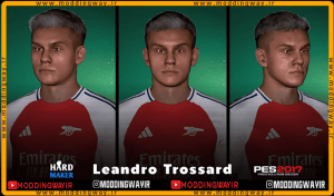 فیس Leandro Trossard برای PES 2017 - آپدیت 10 خرداد 1404