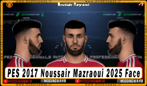 فیس Noussair Mazraoui برای PES 2017 - آپدیت 30 اردیبهشت 1404
