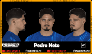 فیس Pedro Neto برای PES 2017 - آپدیت 1 خرداد 1404