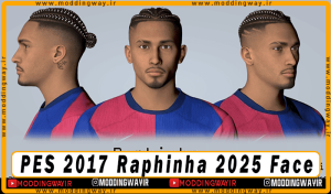 فیس Raphinha برای PES 2017 - آپدیت 25 اردیبهشت 1404