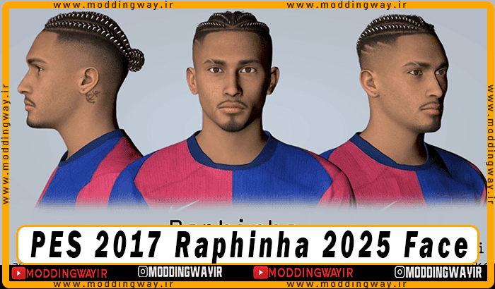 فیس Raphinha برای PES 2017 - آپدیت 25 اردیبهشت 1404