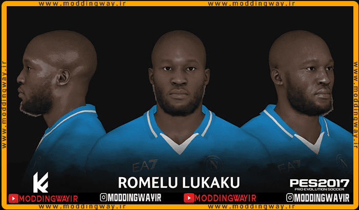 فیس Romelu Lukaku برای PES 2017 - آپدیت 28 اردیبهشت 1404