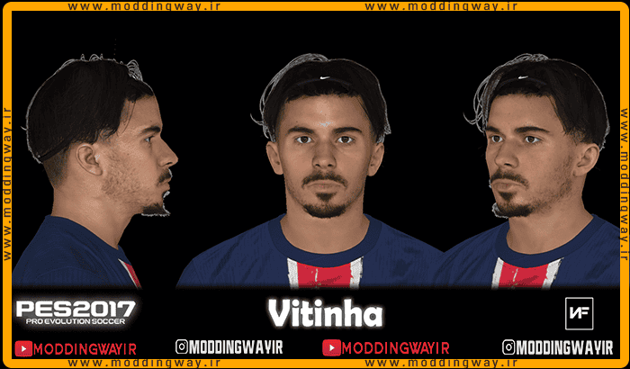 فیس Vitinha برای PES 2017 - آپدیت 29 اردیبهشت 1404
