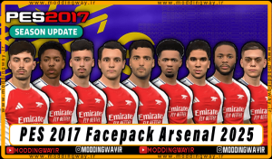 فیس پک Arsenal 2025 برای PES 2017