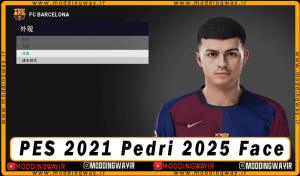 فیس Pedri برای PES 2021 - تبدیلی از FC25