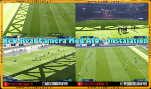 ماد دوربین Real Camera Mod AIO 2025 برای PES 2021
