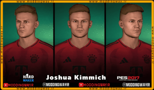 فیس Joshua Kimmich برای PES 2017 - آپدیت 11 خرداد 1404