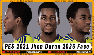 فیس Jhon Duran برای PES 2021 - آپدیت 18 خرداد 1404