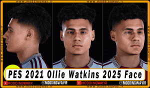 فیس Ollie Watkins برای PES 2021 - آپدیت 15 خرداد 1404