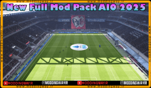 ماد گرافیکی Full Mod Pack AIO 2025 برای PES 2021