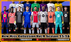 کیت پک Collection Vol.9 2025-26 برای PES 2021