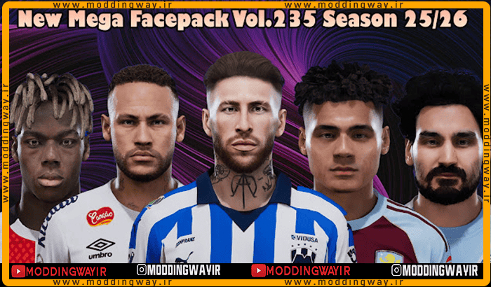 فیس پک new season 25/26 v235 برای PES 2021
