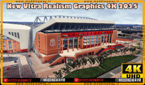 ماد گرافیکی Ultra Realism Graphics 4K 2025 برای PES 2021