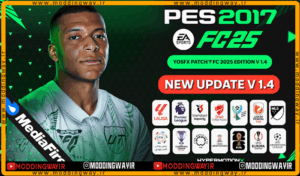 پچ FC 2025 Edition V1.0 برای PES 2017 - آپدیت 1.4