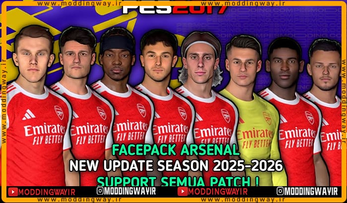 فیس پک Arsenal FC Update 2025