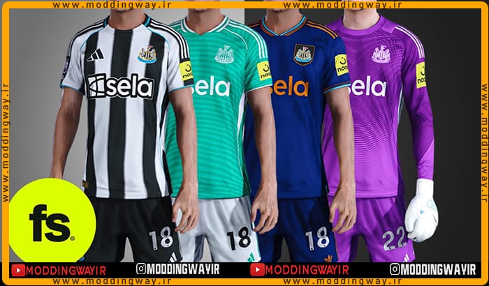 کیت پک Newcastle United 2025-26