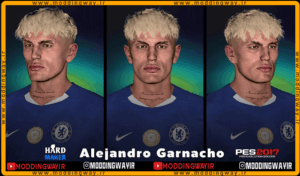 فیس Alejandro Garnacho برای PES 2017 - آپدیت 29 شهریور 1404