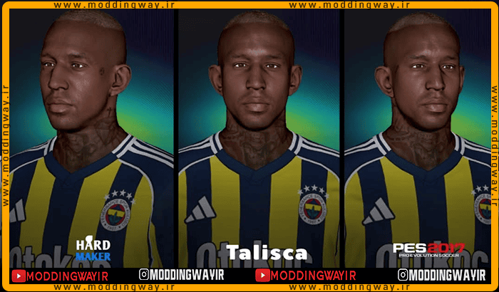 فیس Anderson Talisca برای PES 2017 - آپدیت 30 شهریور 1404