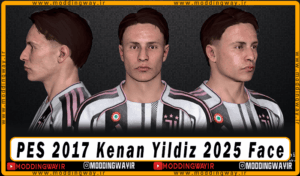 فیس Kenan Yildiz برای PES 2017 - آپدیت 29 شهریور 1404
