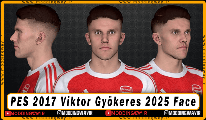 فیس Viktor Gyökeres برای PES 2017 - آپدیت 29 شهریور 1404