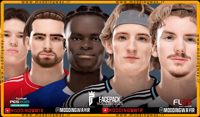 فیس پک FL25 Facepack Update v128 برای PES 2021