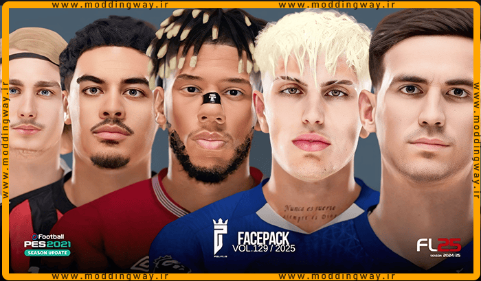 فیس پک FL25 Facepack Update v129 برای PES 2021