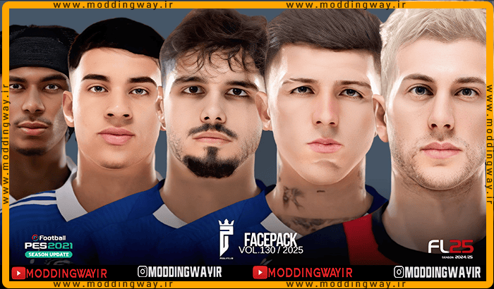 فیس پک FL25 Facepack Update v130 برای PES 2021