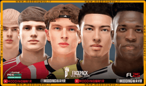 فیس پک FL25 Facepack Update v133 برای PES 2021