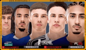 فیس پک FL25 Facepack Update v134 برای PES 2021