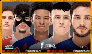 فیس پک FL25 Facepack Update v135 برای PES 2021