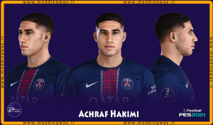 فیس Achraf Hakimi برای PES 2021 - آپدیت 22 شهریور 1404
