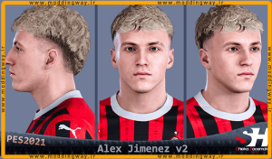 فیس Alex Jimenez برای PES 2021 - آپدیت 22 شهریور 1404