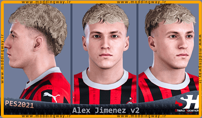 فیس Alex Jimenez برای PES 2021 - آپدیت 22 شهریور 1404