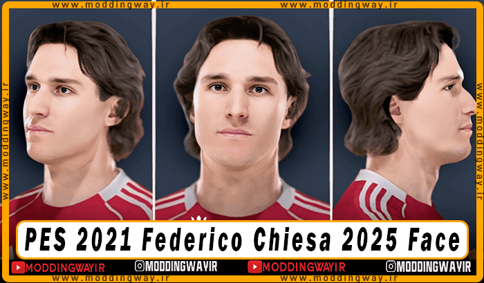 فیس Federico Chiesa برای PES 2021 - آپدیت 12 شهریور 1404