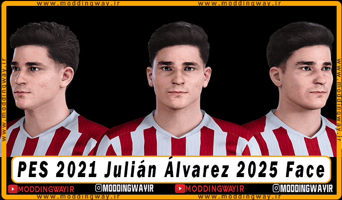 فیس Julián Álvarez برای PES 2021 - آپدیت 16 شهریور 1404