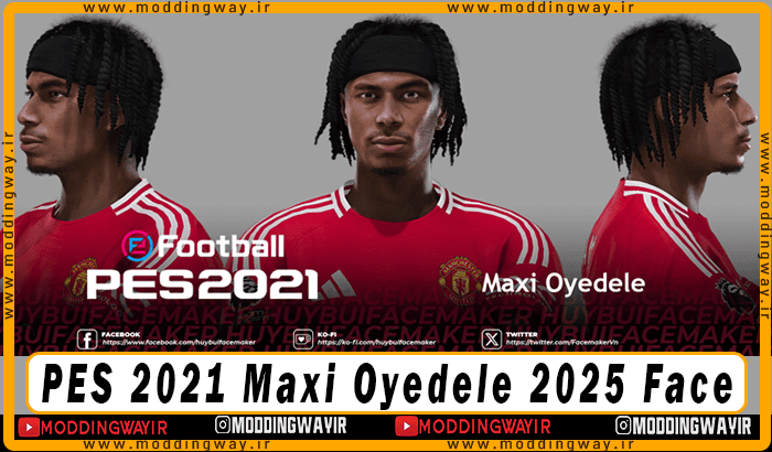 فیس Maxi Oyedele برای PES 2021 - آپدیت 15 شهریور 1404