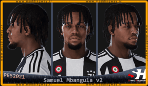 فیس Samuel Mbangula برای PES 2021 - آپدیت 26 شهریور 1404