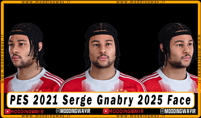 فیس Serge Gnabry برای PES 2021 - آپدیت 12 شهریور 1404