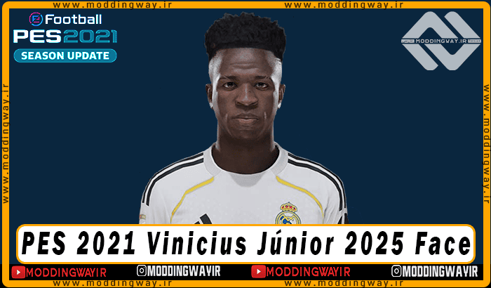فیس Vinicius Júnior برای PES 2021 - آپدیت 21 شهریور 1404