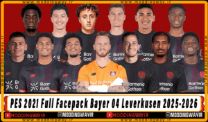 فیس پک Bayer 04 Leverkusen 2025-2026 برای PES 2021