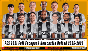 فیس پک Newcastle United 2025-2026 برای PES 2021